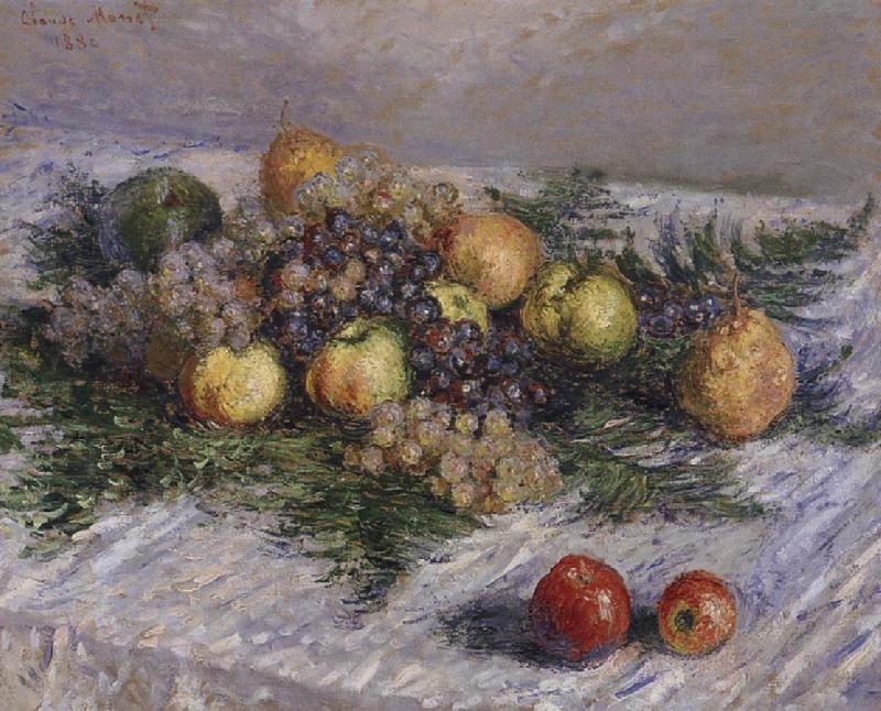 Claude Monet Still life with Pears and Grapes oil painting image